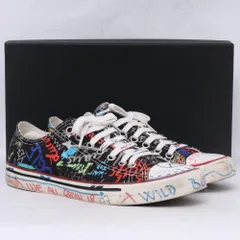 VETEMENTS Canvas Low-Top Black Graffiti サイズ41 ブラック UAH19VT-CNVLのサムネイル