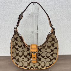 s）美品 コーチ 6361 ソーホー シグネチャー ワンハンドバッグ 肩掛け