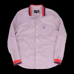 RAFSIMONS × FREDPERRY リブニットポロシャツ/千鳥格子/希少/入手困難 ABランク 24のサムネイル