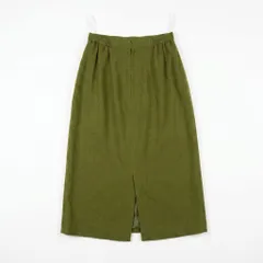 ひざ丈タイトスカート オリーブグリーン バックスリット 上品 LOWRYS FARM風のサムネイル