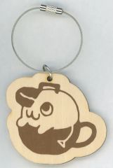 [중고] 키 체인 포치타 목제 포티 타 카페 아이콘 키 체인 [극장판 첸소만 레제편 POP UP SHOP]
