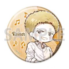 [중고] 배지 빈즈 라이너 브라운 [TV 애니메이션 진격의 거인 홀로그램 캔 배지 (57mm) 02. 재즈 ver. B 세트 (그래프 아트 일러스트)]