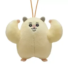 【中古】ぬいぐるみマスコット・ぬいぐるみバッジ ムキムキポーズ 「ムキムキのハムちゃん ぬいぐるみマスコット」 のサムネイル