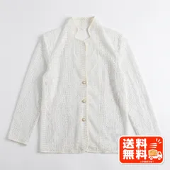 レース編み カーディガン ホワイト 透かし編み 長袖 羽織り ZARA風