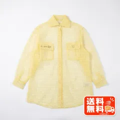 伊太利屋 イエロー シアーシャツ ブラウス フリーサイズ 透け感 HIROKO BIS風のサムネイル