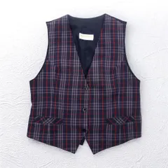 Burberrys オールド ノバチェック ジレ ベスト M ネイビー コットン
