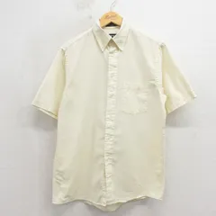 XL/古着 アロー 半袖 シャツ メンズ 90年代 90s オックスフォード ボタンダウン イエロー 26may19のサムネイル