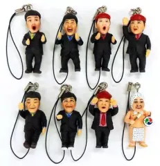 【中古】ストラップ(男性) 全8種セット 「ダチョウ倶楽部 ストラップ」