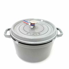 超レア】未使用STAUB ストウブ ラウンドココット20cmホワイト入手困難