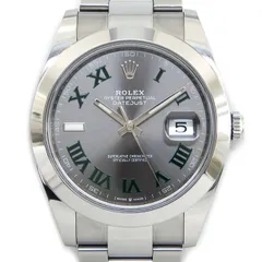 ロレックス Rolex 腕時計 デイトジャスト 126300 ランダムシリアル ルーレット刻印 スレート文字盤 ローマンインデックス デイト SS 自動巻き 【箱・保付き】 【中古】のサムネイル