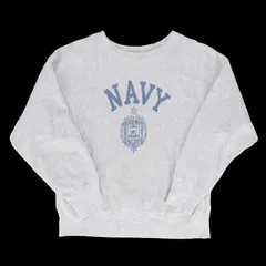 Champion 80's/リバースウィーブ/NAVY染み込みプリント/トリコタグ/USA製/激レア/ヴィンテージ ABランク 92のサムネイル