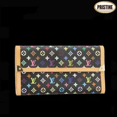 LOUIS VUITTON ポルトフォイユ・インターナショナルノワール/モノグラム・マルチカラー M92658 SAランク 91