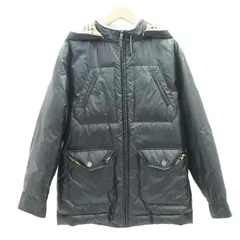 BURBERRY ダウンジャケット 黒 内部チェック柄 ABランク 42のサムネイル
