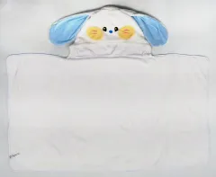 【中古】抱き枕カバー・シーツ・ブランケット ヘリン bunini フーディブランケット ホワイト 「NewJeans×LINE FRIENDS」のサムネイル