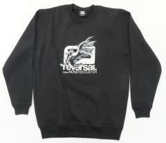 [중고] 아우터웨어 리오레우스 SWEATSHIRT (트레이너) 블랙 XL 사이즈 [몬스터 헌터 × 리버설]