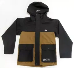 【中古】衣類 BiSH マウンテンパーカー(3レイヤーファブリック) ブラック×ブラウン Lサイズ 「BiSH×GU」