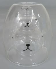 [중고] 글라스 카피바라씨(눈닫기) 더블 월 글라스 [카피바라씨]