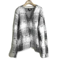 STUSSY Hairy Plaid cardigan 117169 ABランク 51のサムネイル