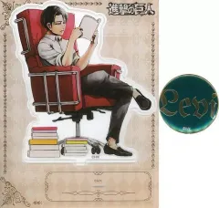 【中古】雑貨 リヴァイ アクリルスタンド＆メタルバッジセット 「進撃の巨人」