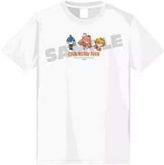 [중고] T 셔츠 08. 덴지 & 하야카와 아키 & 파워 T 셔츠 화이트 L 사이즈 [체인소맨]