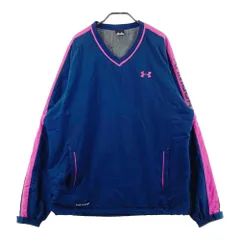 サイズ：XXL UNDER ARMOUR アンダーアーマー  裏起毛 2way ブルゾン ウインドブレーカー  ネイビー系 [240101709253] ゴルフウェア メンズ ストスト