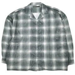Danke Schon ダンケシェーン 25SS OMBRE CHECK MESH LONG SLEEVE SHIRT オンブレチェックメッシュロングスリーブシャツ Free BLACK GRAY 長袖 オープンカラー 開襟 トップス g26919のサムネイル