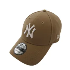 ニューエラ NEW ERA ヤンキース 9FORTY キャップ 帽子 刺繍ロゴ ベージュ /FF ■GY18のサムネイル