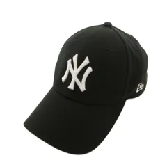 ニューエラ NEW ERA ヤンキース 9FORTY キャップ 帽子 刺繍ロゴ 黒 ブラック /FF ■GY18のサムネイル