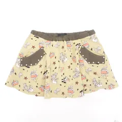 candy stripper タトゥー柄 総柄ミニスカート Mサイズ ベージュ サブカル ロックテイスト 平成ギャル キャンディーストリッパーのサムネイル