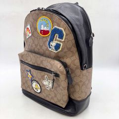 新品 COACH バックパック リュック スヌーピー ブラウン C4115 - メルカリ