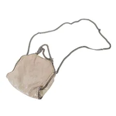 【中古C】 ステラマッカートニー ファラベラ タイニートート FALABELLA TINY TOTE 391698 メタリッククラック ショルダーバッグ ベージュ 送料無料
