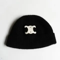 【最高級】CELINE 【トリオンフロゴ CASHMERE BEANIE】 セリーヌ カシミヤ ビーニー ニットキャップ 26060218のサムネイル