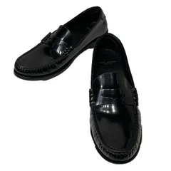 SAINT LAURENT サンローラン ペニーローファー シューズ 革靴 YSLロゴ 42 1/2 約27 ドレスシューズ エナメルレザー メンズのサムネイル