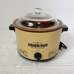 IMARFLEX 3102 CROCK-POT スロークッカー #500-0530-16 イマーフレックス 電気調理鍋 陶器鍋 ガラス蓋 レトロ 120Wのサムネイル