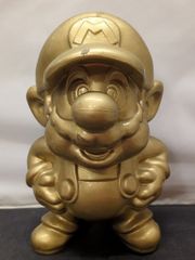 店頭用 正規品】金のマリオ像 ゴールドマリオ 台座つき 任天堂スーパー