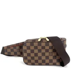 ルイヴィトン ボディバッグ メンズ ジェロニモス ウエストポーチ 斜め掛け Geronimos　 LOUIS VUITTON N51994 ダミエキャンバス ブラウン 茶 ゴールド金具【中古品】のサムネイル