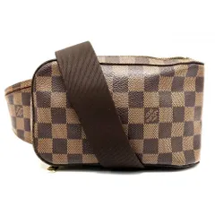 ルイヴィトン ボディバッグ メンズ ジェロニモス ウエストポーチ 斜め掛け Geronimos　 LOUIS VUITTON N51994 ダミエキャンバス ブラウン 茶 ゴールド金具【中古品】のサムネイル