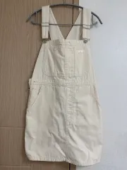 新品) グローブ アイボリー オーバーオールスカートのサムネイル