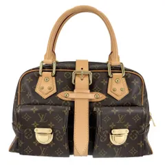 ルイヴィトン ハンドバッグ レディース 肩掛け Manhattan GM マンハッタンGM ブラウン 茶 LOUIS VUITTON M40025 モノグラムキャンバス ゴールド金具【中古品】