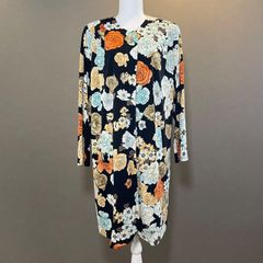 レオナール LEONARD サイズ40 M - ピンク×黒 レディース ハイネック