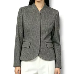 極美品 Christian Dior クリスチャン ディオール ジャケット 毛 ホワイト x ブラック サイズ9のサムネイル
