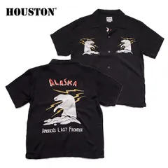 ヒューストン【HOUSTON】41072 SOUVENIR SHIRT ALASKA 半袖 スーベニア半袖シ ャツ レーヨン メンズ トップス カジュアルシャツ ミリタリー アメカジのサムネイル
