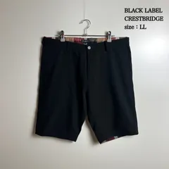 BLACK LABEL CRESTBRIDGE poly shorts half pants LL XL ブラックレーベル クレストブリッジ ハーフパンツ 裏地チェック 希少サイズのサムネイル