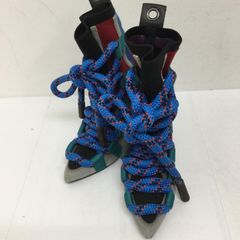 DIESELレザー ロングブーツ ベルト 裏張りヒール交換済 24.5 - メルカリ