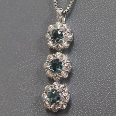 34-43】アレキサンドライト ダイヤ ネックレス 0.16ctD0.22ct - メルカリ