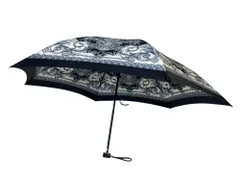 GIANNI VERSACE (ジャンニヴェルサーチェ) 総柄 折りたたみ傘 ブラック シルバー レディース/025のサムネイル