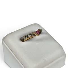 翁淳 ゴールドリング K18 ルビー0.38ct ダイヤ0.15ct - メルカリ