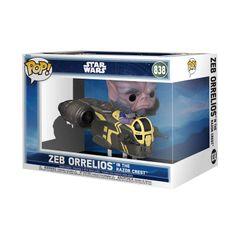 FUNKO Pop! Rides Deluxe 스타 워즈 Zeb Orelios (레이저 크레스트) 피규어 상품