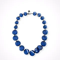 EMPORIO ARMANI / チェック柄 サークルモチーフネックレス 参考定価：40,000程度のサムネイル