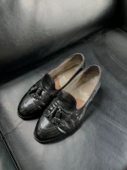 24AW McQueen マックイーン レザーシューズ ブラック 42 27cm - メルカリ